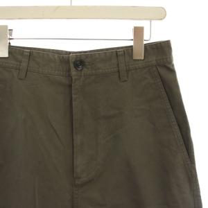 MHL. 23AW WASHED CHINO COTTON ワイドパンツ 2 カーキ 595-4140501 /HN