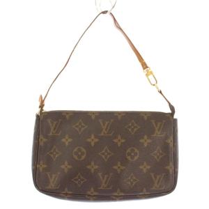 モノグラム ポシェットアクセソワール ハンドバッグ ブラウン