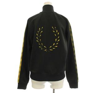 FRED PERRY トラックジャケット ジャージ ジップアップ ブルゾン 36 黒 ブラック J7113 /G