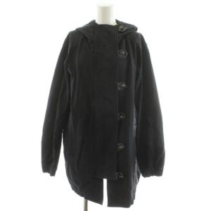 コート フード コットン 2 黒 ブラック /AN65