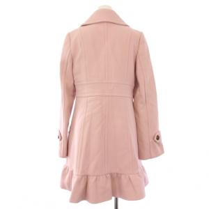 BURBERRY BLUE LABEL ステンカラーコート アウター ロング 裏地チェック 38 ピンク FNF09-814-10 /KH