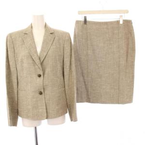 スーツ テーラードジャケット タイトスカート 44 ベージュ /KH