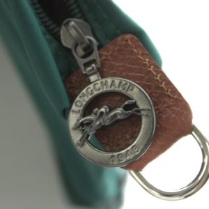 Longchamp ル プリアージュ ボストンバッグ ハンドバッグ ショルダーバッグ 2way ナイロン レザー 緑 グリーン