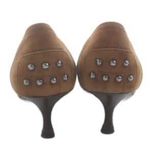 TOD'S パンプス タッセル スエード 36 茶 ブラウン /KU