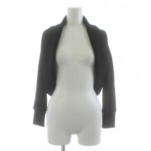 ボレロ カーディガン 長袖 トッパー ショート丈 38 黒 ブラック HAB01JHAERJ /KU