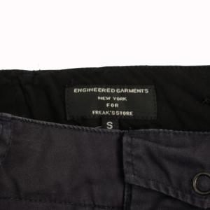 Engineered Garments クロップドパンツ ジップフライ S ネイビー /BM