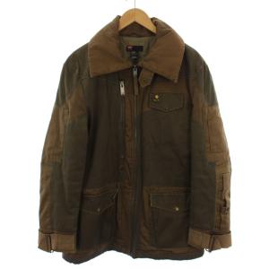 中綿ジャケット ジップアップ M ブラウン /BM