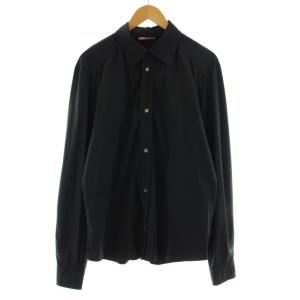 カジュアルシャツ 長袖 ストレッチ ナイロン M ダークネイビー /KU