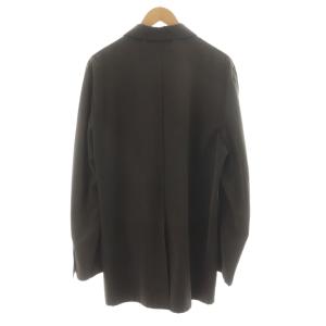 PRADA ステンカラーコート ミドル丈 M 茶 ブラウン ジップアップ /AN70