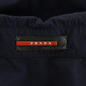 PRADA SPORT ポロシャツ L 紺 ネイビー 半袖 ポロカラー 無地 /AN69