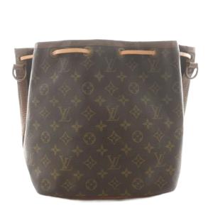 プチノエ モノグラム 巾着 ショルダーバッグ ブラウン M42226