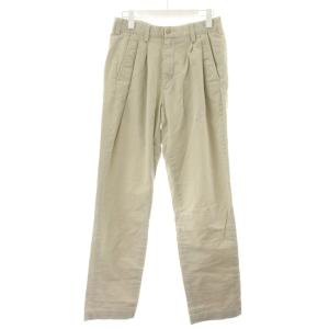 パンツ スラックス タック 36/34 ベージュ /AN49