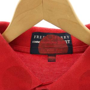 COMME des GARCONS SHIRT × FRED PERRY ポロシャツ カットソー 半袖 水玉 ドット柄 S 赤 レッド S15311 /HN