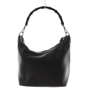 バンブーハンドル ハンドバッグ ブラック 000.0531