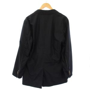 Salvatore Ferragamo ステンカラーコート 中綿ジャケット ジップアップ ガンチーニ 48 黒 G5568 /TK
