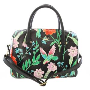 ハンドバッグ ショルダーバッグ 花柄 黒 PXRU7714 /TK