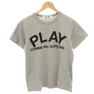 AD2008 Tシャツ カットソー M グレー ロゴプリント ラウンドネック 半袖 AZ-T079 /HN