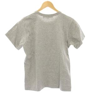 PLAY Comme des Garçons AD2008 Tシャツ カットソー M グレー ロゴプリント ラウンドネック 半袖 AZ-T079 /HN