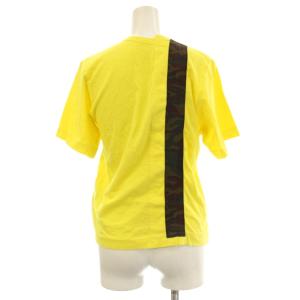 COMME des GARCONS Tシャツ F 黄色 イエロー カモフラ柄 アシンメトリーデザイン 半袖 GT-100550 /KH