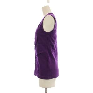 COMME des GARCONS COMME des GARCONS AD2005 タンクトップ M 紫 パープル ノースリーブ ラウンドネック 切り替えデザイン RP-T004