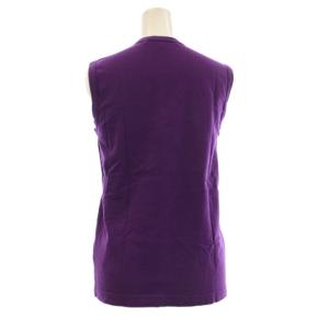 COMME des GARCONS COMME des GARCONS AD2005 タンクトップ M 紫 パープル ノースリーブ ラウンドネック 切り替えデザイン RP-T004