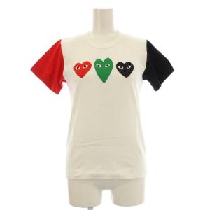 PARFUMS AD2012 Tシャツ カットソー 半袖 ハートプリント S 白 BI-T003 /KH