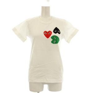 PARFUMS Tシャツ カットソー 半袖 ハートプリント S 白 BI-T004 /KH