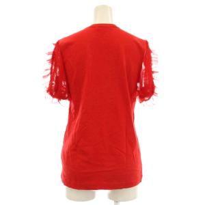 COMME des GARCONS AD2012 カットソー 半袖 シアー切替 S 赤 GK-T057 /KH