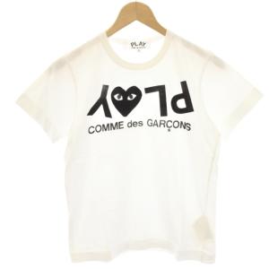 AD2008 Tシャツ カットソー S 白 ホワイト 半袖 ロゴプリント ラウンドネック AZ-T067