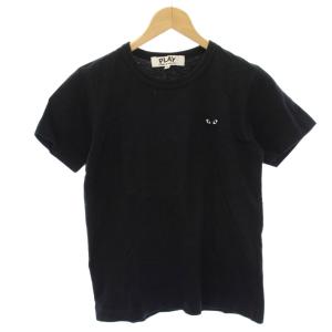 AD2007 Tシャツ カットソー S 黒 ブラック ラウンドネック 半袖 ワッペン AZ-T063 /HN