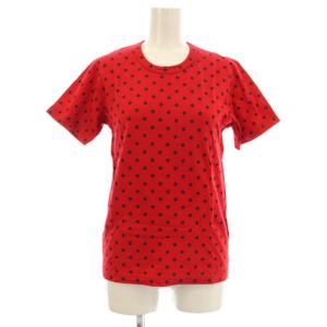 コムコム AD2011 Tシャツ カットソー 半袖 ドット S 赤 RI-T024 /KH
