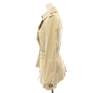 BURBERRY BLUE LABEL トレンチコート スプリングコート 上着 38 ベージュ ライナー付き 裏地チェック ミドル /HN