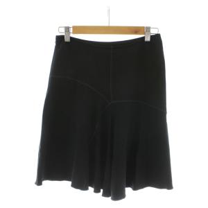 COMME des GARCONS × ALAIA  フレアスカート ひざ丈 S 黒 ブラック /RR
