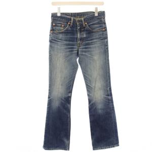 デニムパンツ USED加工 W29 L33 ブルー ダメージ加工 USED加工