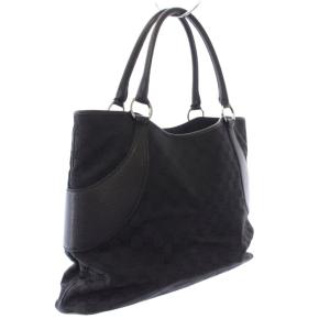 GUCCI GGキャンバス トートバッグ ブラック 113016