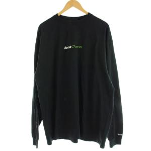 Tシャツ ロンT  XXL 黒 ブラック 長袖 ロゴ /GP