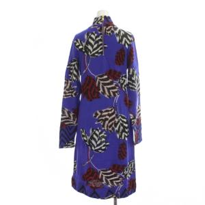 MARC by MARC JACOBS ワンピース ウール S 青 ブルー 長袖 ハイネック 花柄 /GP