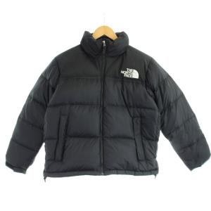 Short Nuptse Jacket ダウンジャケット 上着 L 黒 ブラック 長袖 ロゴ NDW92335