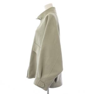 ebure 22AW リュクスビーバー スタンドカラーブルゾン ウール 38 グレー