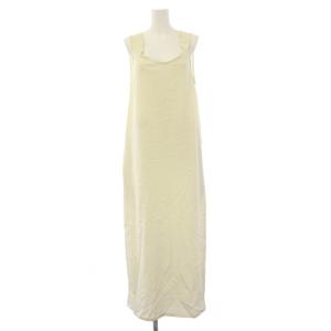 ×Studio Doe Neck Gather Dress ワンピース ロング  S ノースリブ 白 ホワイト/GP