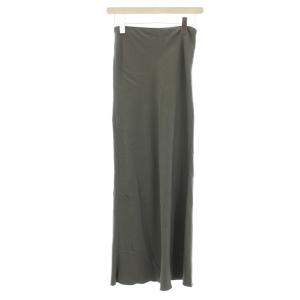 25SS Backsatin Pencil Skirt スカート 36 ロング グレー 12510801