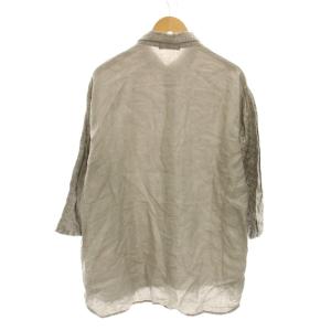 nest Robe CONFECT シャツ リネン 七分袖 3 グレー 02232-0048 /YM