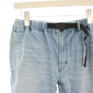 GRAMiCCi IDG別注 デニムパンツ クライミングパンツ ジーンズ USED加工 XS 水色 ライトブルー CP15A0030060100