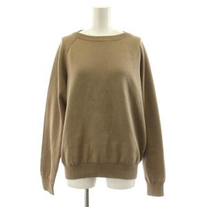 L’Appartement取扱 19SS ニット セーター 長袖 クルーネック 36 カーキ 19080570002410