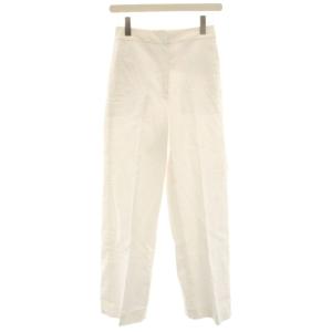 25SS LUSH LINEN CLAUDE ワイドパンツ イージー 麻 リネン混 34 白 ホワイト