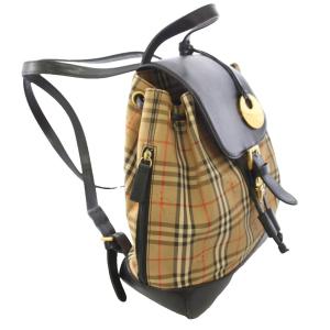 BURBERRY バーバリー-ノバチェック リュックサック ベージュ ブラック