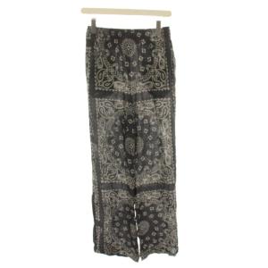 24SS PAISLEY PRINT イージーパンツ ペイズリー柄 紺 グレー 24030521002210
