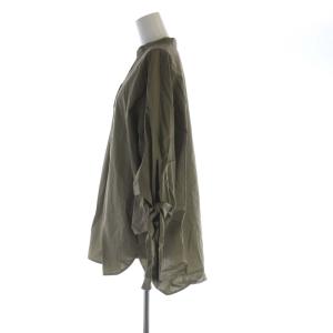 Spick&Span シャツ ブラウス プルオーバー スキッパー 長袖 カーキ 19-051-200-7000-3-0 /RO