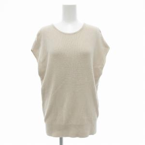 サマーニット ノースリーブ オーバーサイズ 38 ベージュ /JS