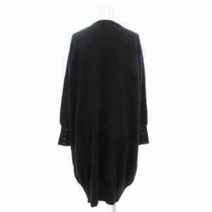 23区 ニットワンピース ロング ミモレ 長袖 袖ボタン 46 グレー /JS